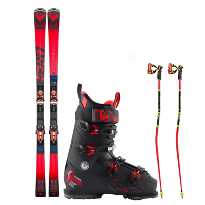 Schiuri Rossignol Hero Elite LT TI Konect + legături NX 12 K GW B80 BLK + bocanci de schi Rossignol SPEED 120 HV + bețe 